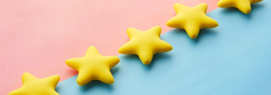 stars on a colourful background